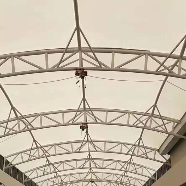 commercial plaza tensile structure