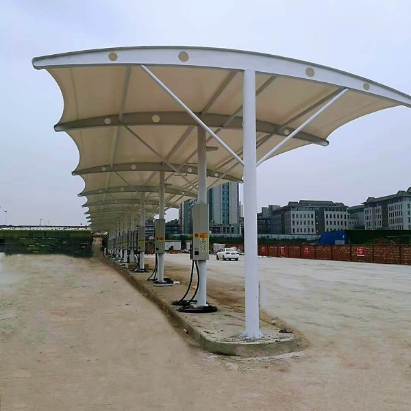 tensile car parking awning