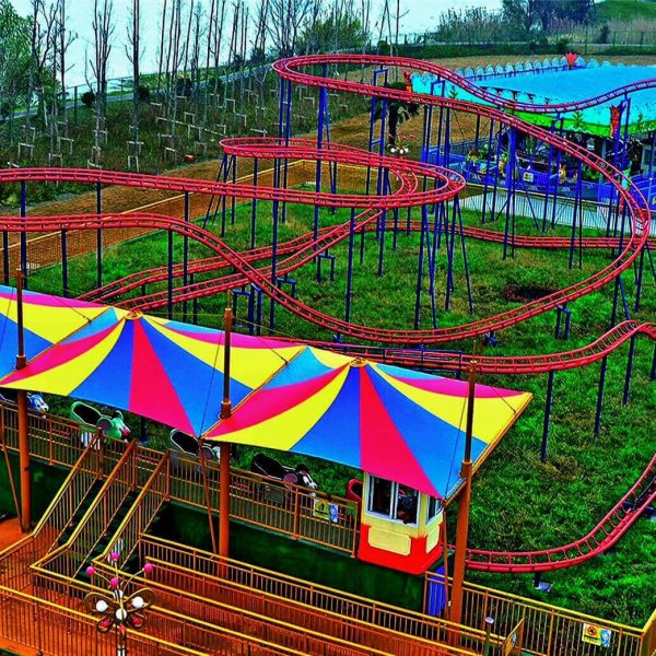 Amusement park landscape membrane structure