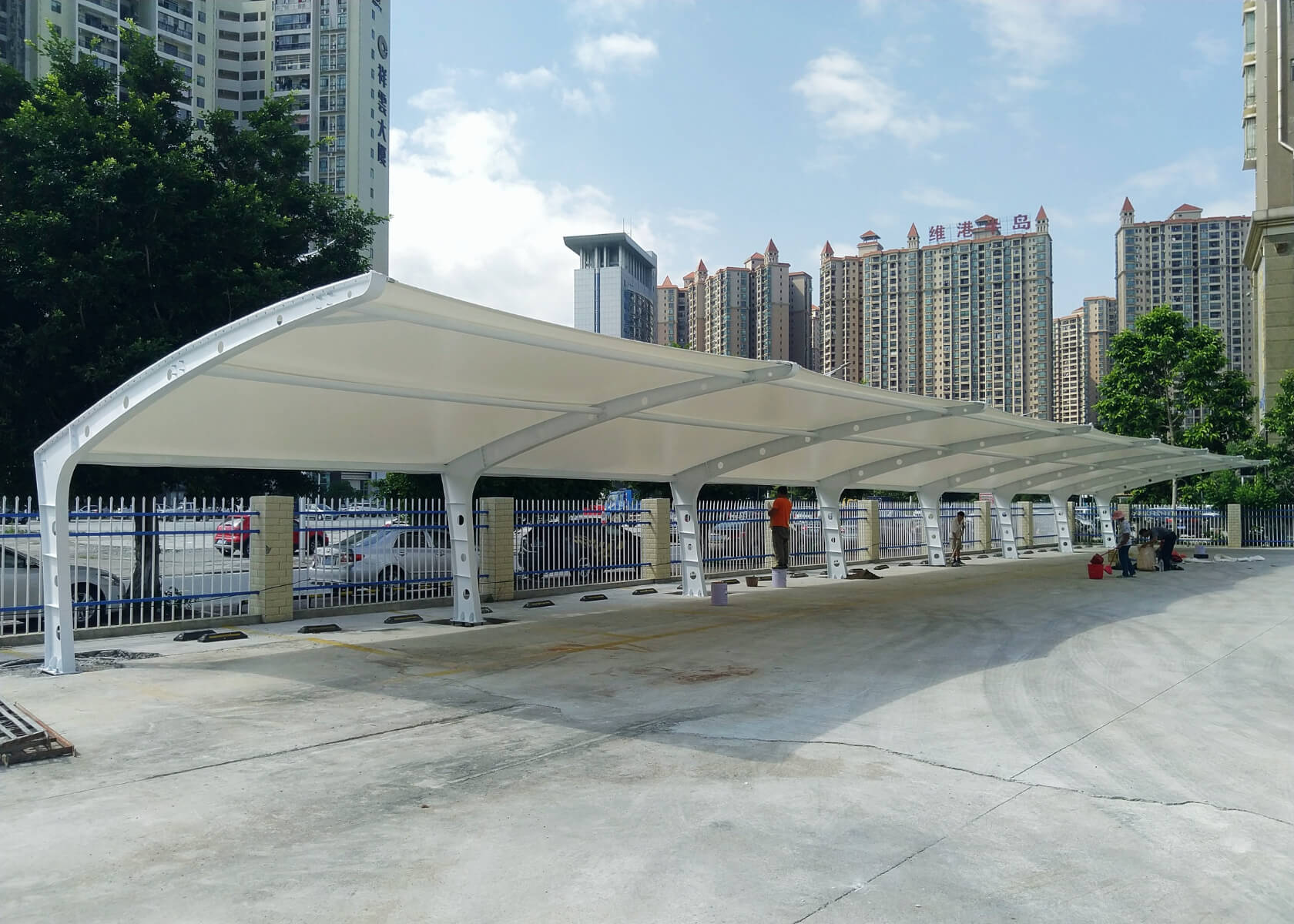 PVDF membrane roof