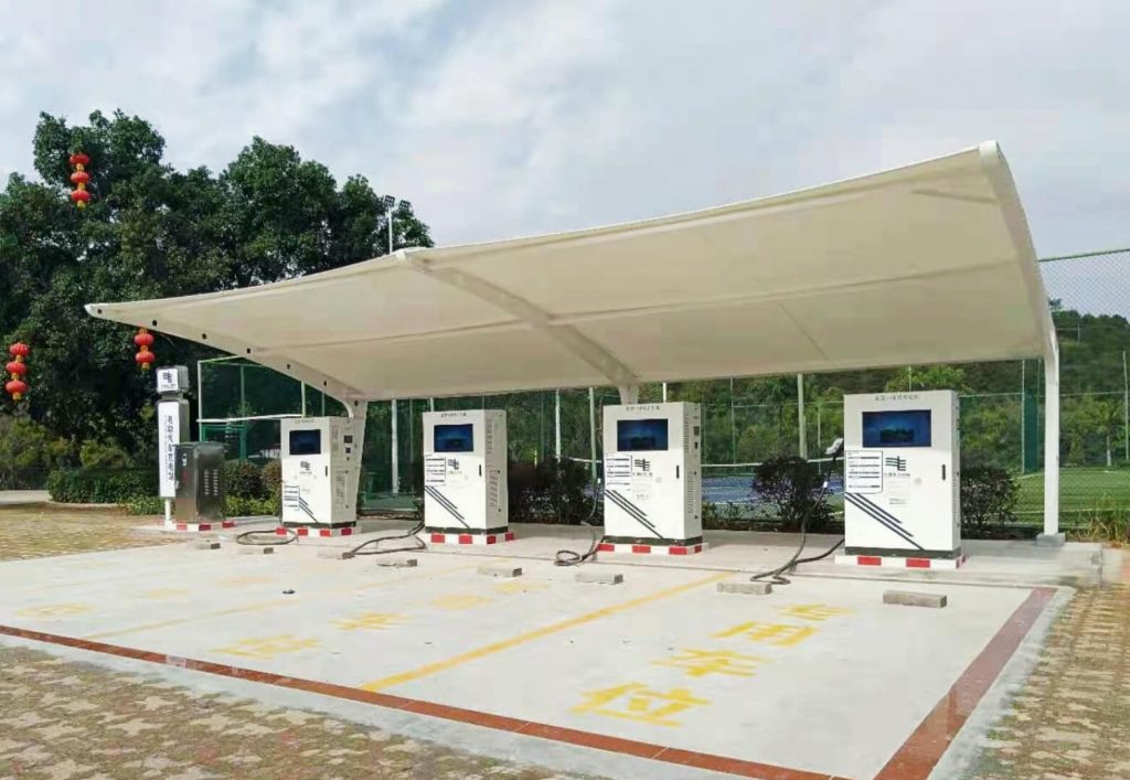 car parking shade for charging ports