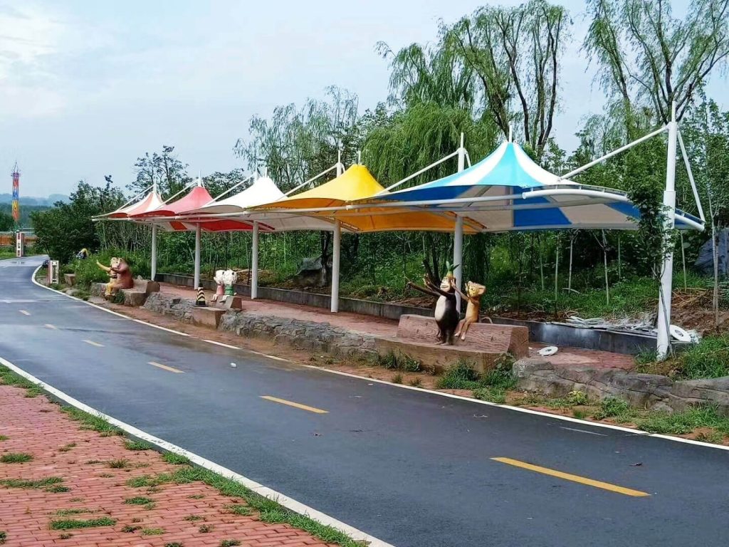 tensile structure for public space