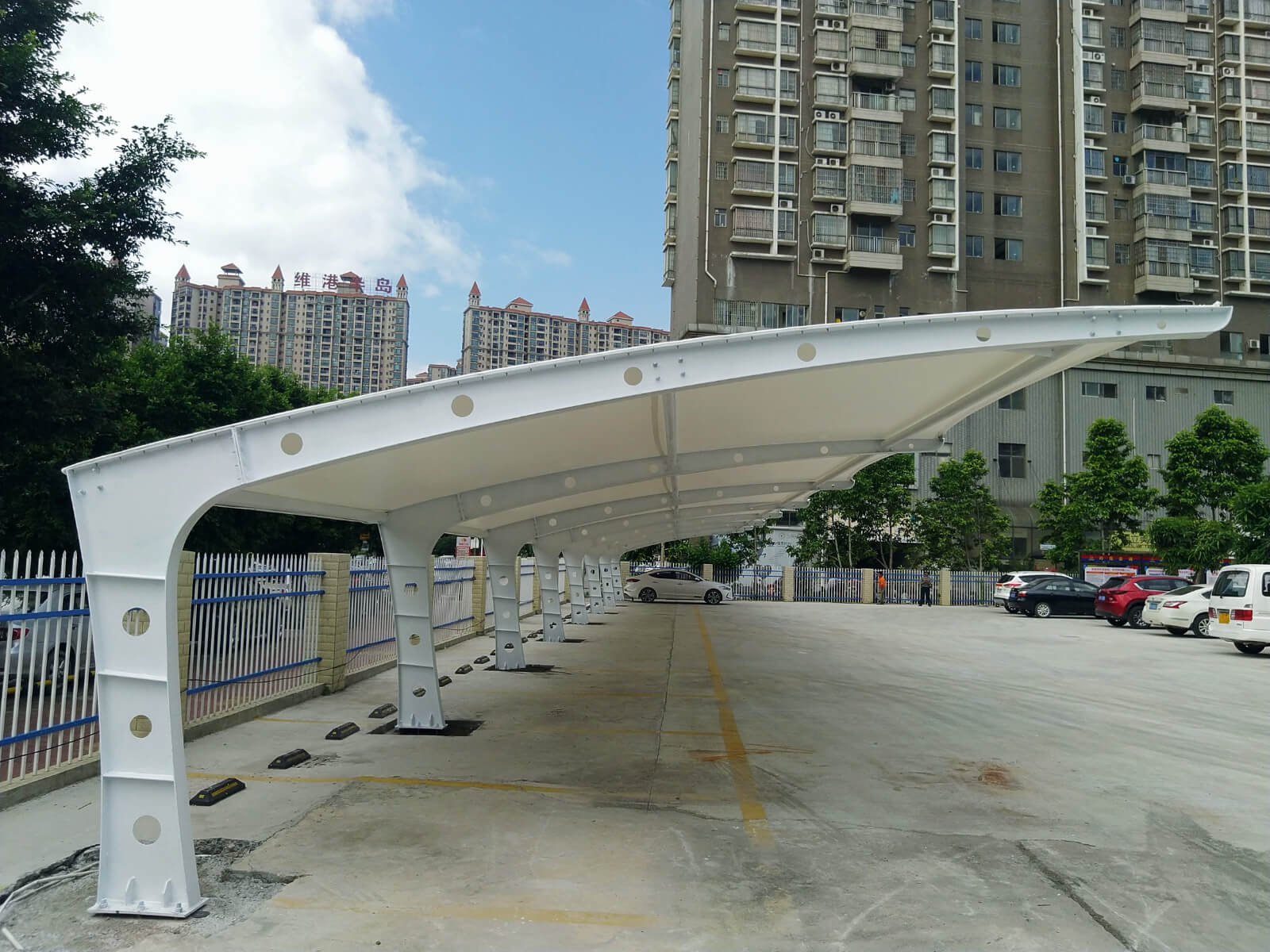 textile car parking shade