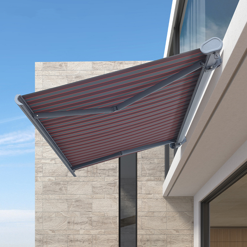 curved arm awning