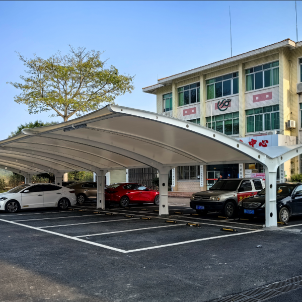 Factory for membrane structure parking shed