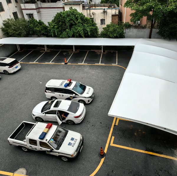 Customized car parking shed