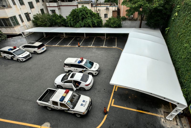 Customized car parking shed